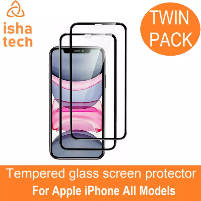 3D Edge Tempered Glass SCREEN PROTECTOR iPhone 15 14 13 12 11 PRO MAX XR XS 7 8+