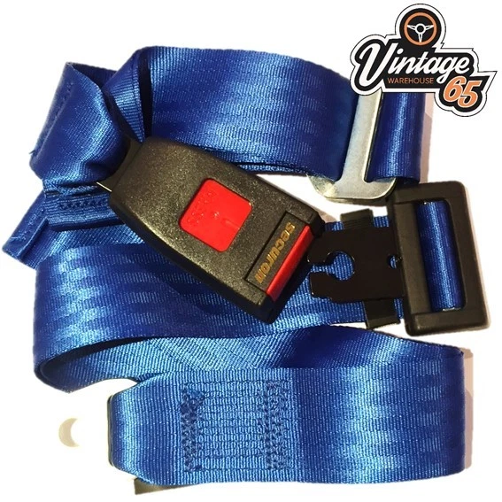 Sedile Giro Sicurezza Cintura Classico Blu Elettrico Ant o Post Regolabile Fisso