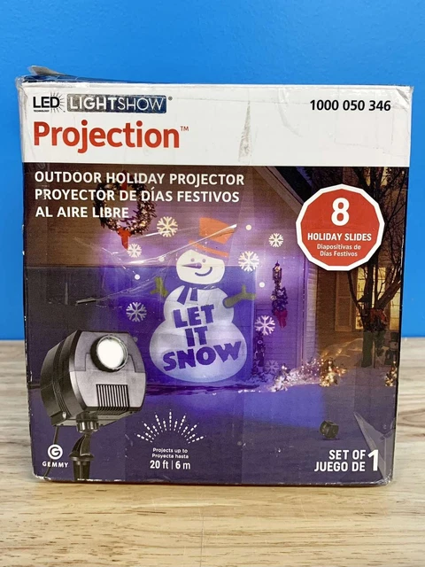 Gemmy Lightshow Projection Outdoor LED Projector | Christmas & Holiday | USED