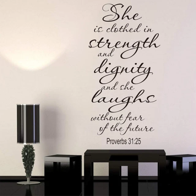 Tatuaje de pared verso de la Biblia tatuaje de pared hogar personalidad pegatina de pared
