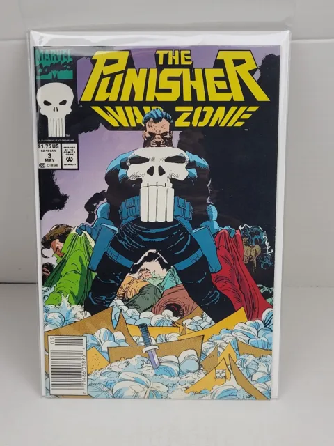 Punisher War Zone #3 Newsstand Chuck Dixon John Romita Jr. 1st print Marvel 1992