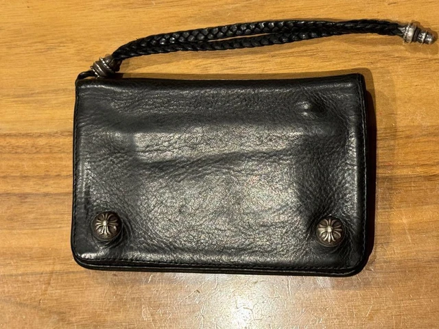 Portefeuille Chrome Hearts En Cuir - Modèle Bi-pli Portes-cartes - NEUF Jamais Utilisé - Très Bon état