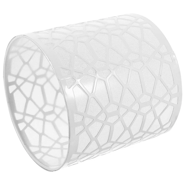 Paralume In Plastica A Tamburo - Sostitutivo Per Lampade Da Comodino, Sospensione E Tavolo (11x10cm, 4 Pezzi) - Foto 6