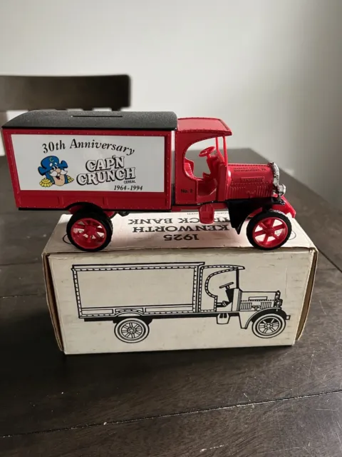 1994 ERTL CAP'N Crunch Kenworth Truck Bank Cereal 30th Anniversary MINT ...