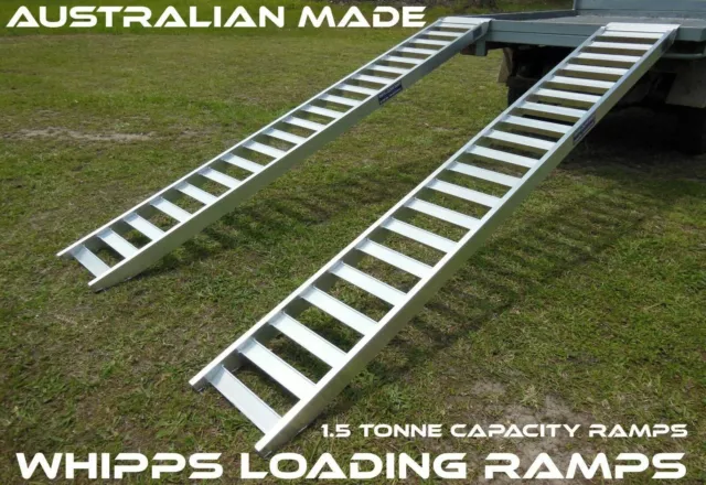 1.5 tonne capacity 3.2 metres x 350mm track machinery loading ramps