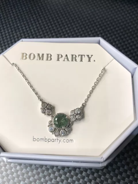 BOMB PARTY Necklace Call it a crush RBP3992 Sapphire/Rhodium