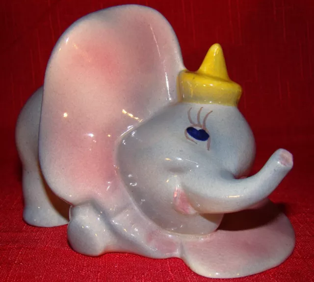 1941 Dumbo Timothy Mouse Ceramic Figurine by Vernon Kilns - ID