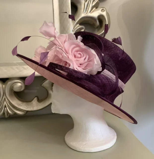 Jacques Vert Pink Wedding Hat Mother Of Bride Races Formal Occasion Garden Party