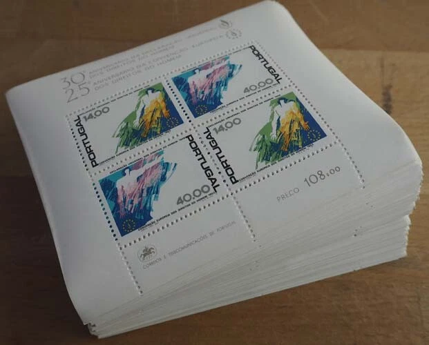 1978 Portugal; 200 Blocks Menschenrechte,Bl. 24, postfrisch/MNH, ME 1200,-