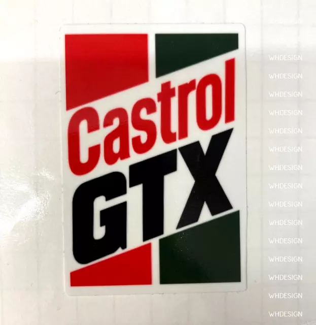 Castrol GTX style sticker  Classic car. Bike. Tool box.