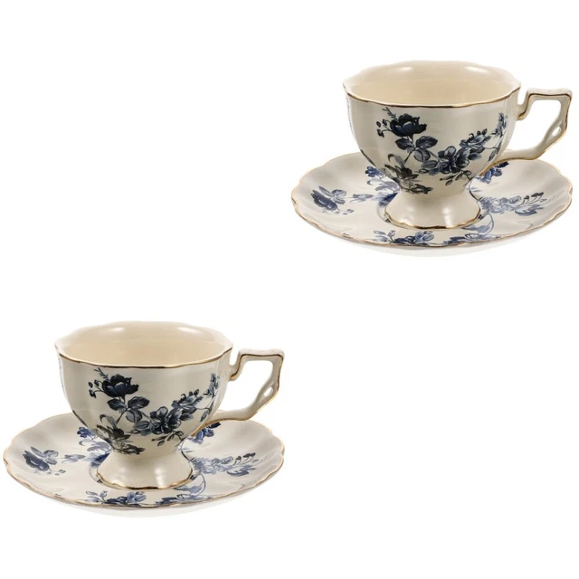 2 x supporto display tazza da tè e piattino per il pomeriggio