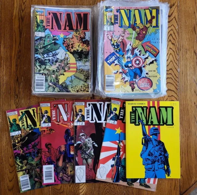 The Nam #1-84 Complete Series Set Run 1986-1992 Marvel Comics w/ Extras~Most NM