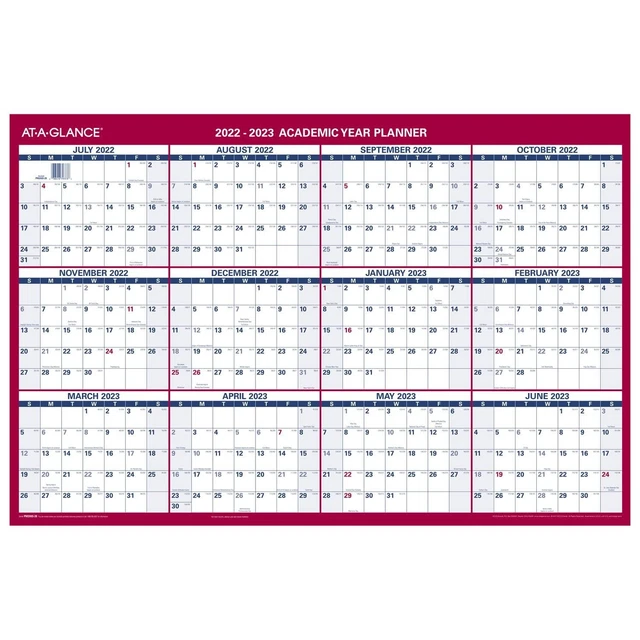 ERASABLE WALL CALENDAR 2023 2024 Dry Erase Calendar 2023 2024 From