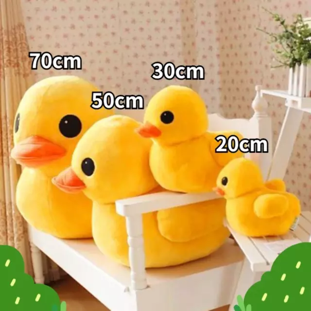 Giant Yellow Duck Plush Pillow Soft Stuffed Animals Simulated Ducks Plushie Toy 3