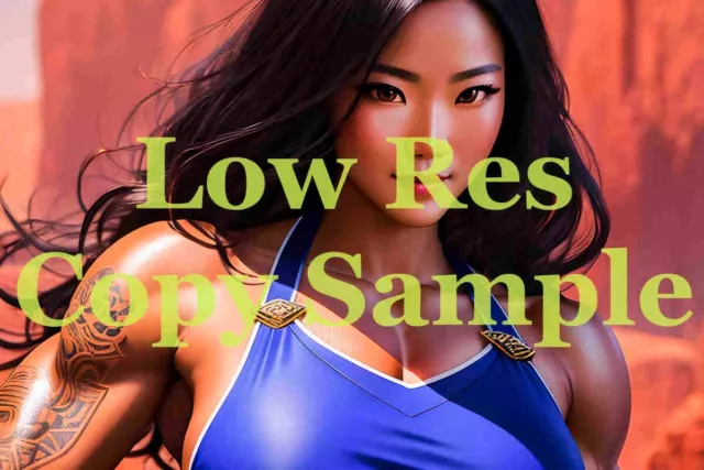 Amazon Women (AI Generated) posing -