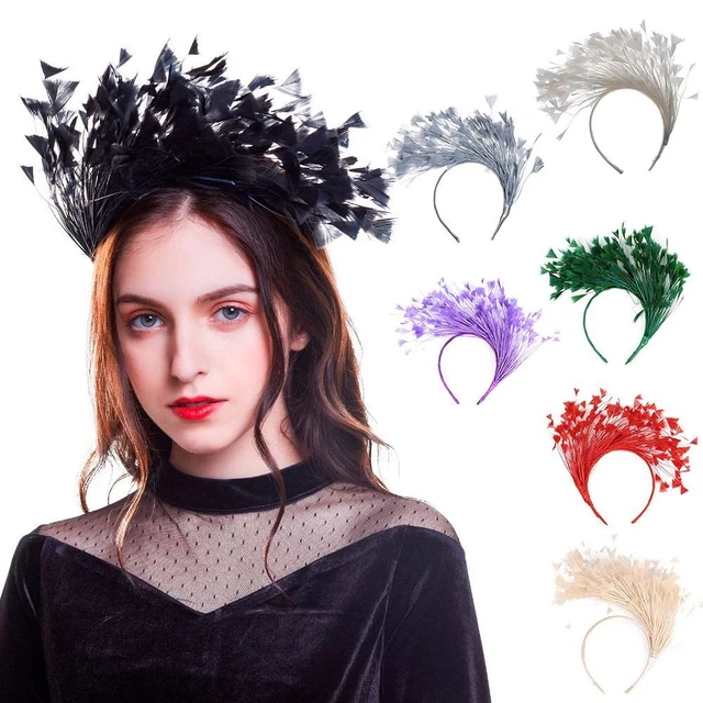 capelli Accessori per capelli Fasce per capelli con piume Festival di Natale