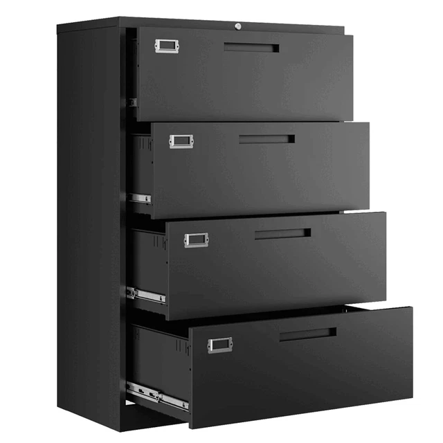 METAL VERTICAL FILE Storage Drawer Filing with Lock