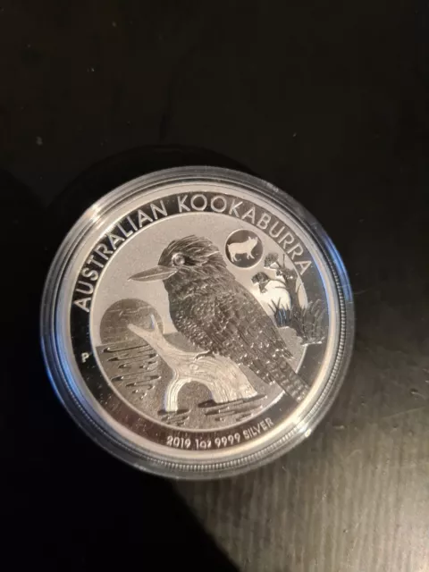 1x Australien Kookaburra 2019, 1 oz Silber 999