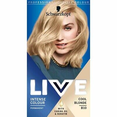 Tinte para el cabello permanente intenso intenso Schwarzkopf LIVE BLONDE COOL B10 - NEW SHADE Colour