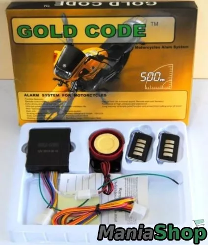 Kit Completo Antifurto Per Moto Scooter Gold Code Blocco Iniezione Telecomando