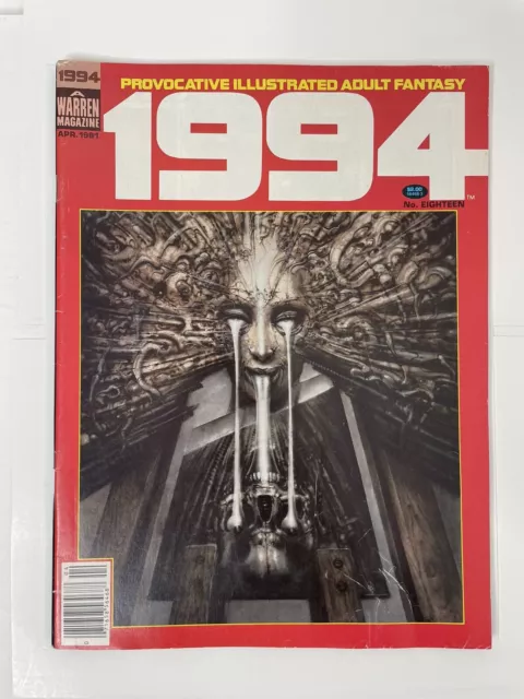 1981 1994 Warren Magazine #18 H.R. Giger Cover / Toth Nebres Nino