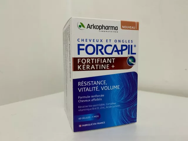 Arkopharma Forcapil Kératine + 60 Gélules Végétales Fortifiant Cheveux Forts