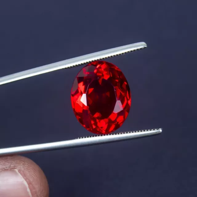 19.0 Ct Certified Natural Beautiful Oval Cut Red Topaz Loose Gemstones Z-653