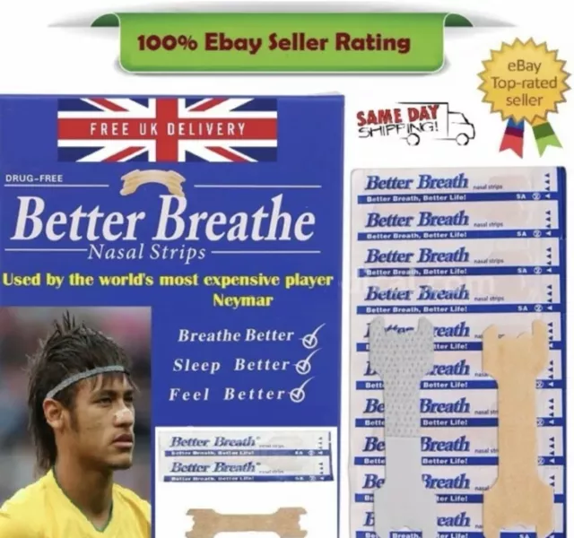 Better Breath Nasal Strips Guarantee To Help With Snoring Size Large/Medium