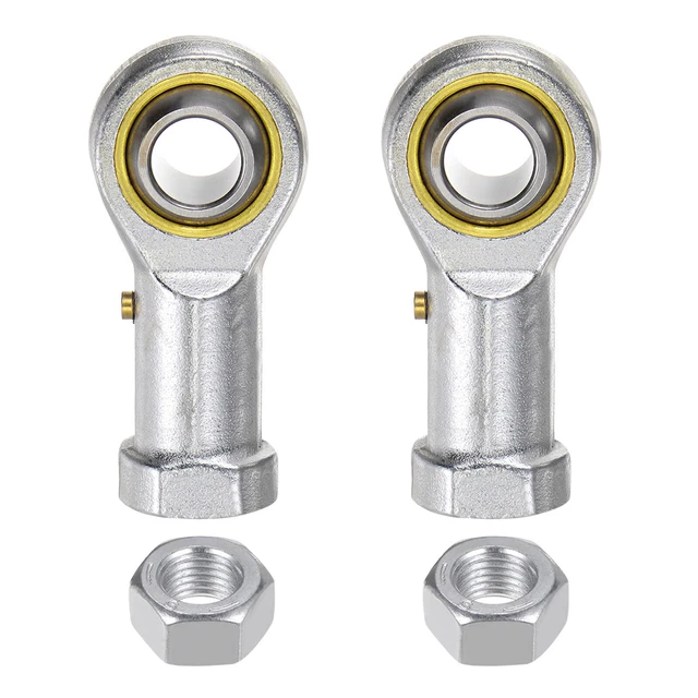 2pcs PHS12 M12 Female Rod End M12x1.75 Right Hand Thread,Includes Jam Nut