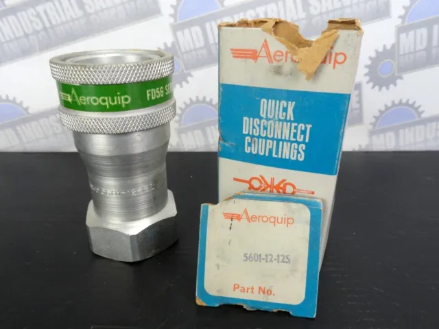 AEROQUIP 5601-12-12S Hydraulic Quick Connect Hose Coupling 3/4"