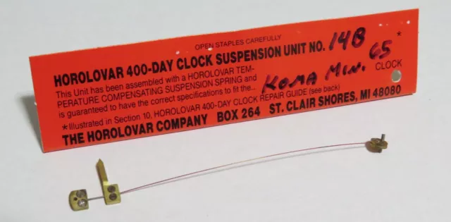 Horolovar 400 Day Suspension Unit, Brand New, Koma Miniature , 14B 65!!!