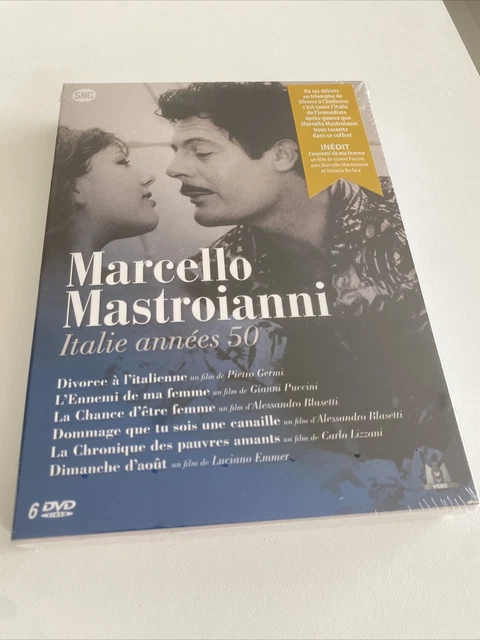 DVD neuf,Coffret Collector 6 films,"MARCELLO MASTROIANNI,Italie années 50,(n645)