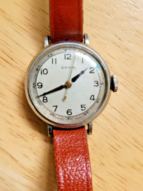 Vintage Cyma Mechanical Military Watch