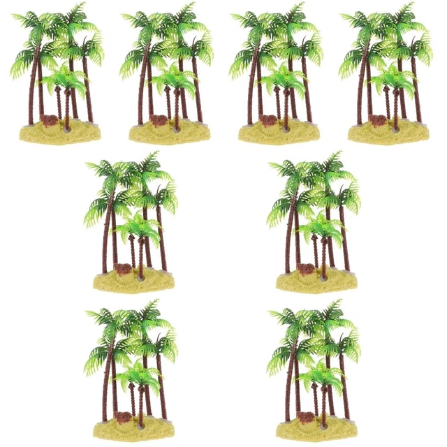 8 Pc Décor Botanique Arbre D'aménagement Paysager D'aquarium Mini-décor Décorer