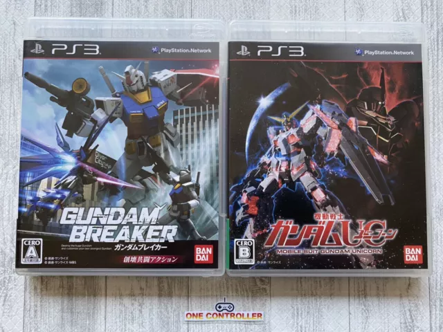 SONY PlayStation 3 PS3 GUNDAM BREAKER + Unicorn set from Japan