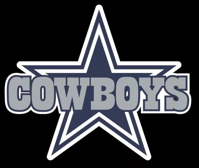 Dallas Star with Cowboys Logo Vinyl Decal Sticker - You Pick the Size