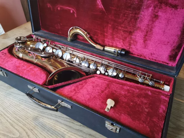 schönes Vintage Saxophon Tenorsaxophon B&S, früher Weltklang