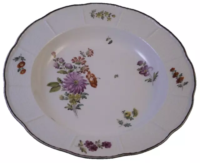 Antique 18thC Royal Vienna Porcelain Floral Plate Porzellan Teller Alt Wien #7