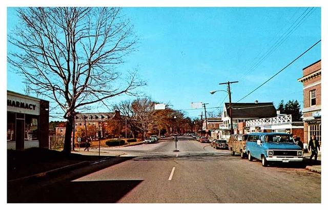 Postcard SHOPS SCENE Durham New Hampshire NH AR4041