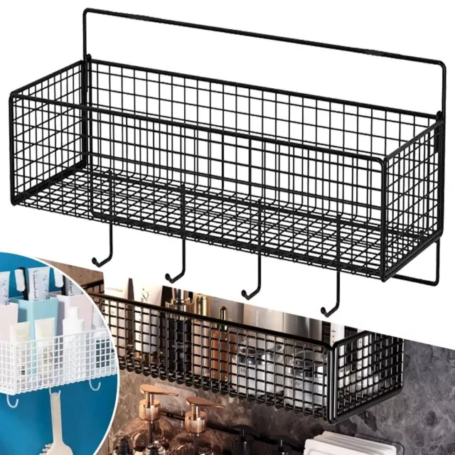 1Pcs Suspension Type Bathroom Storage Grid Shelf Storage Rack