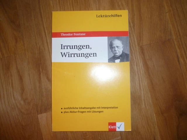 IRRUNGEN, WIRRUNGEN Fontane Interpretationen Lektürehilfen Abi-Fragen+Lösungen