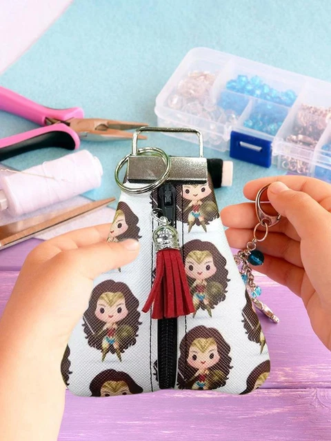 Key Acrylic Plate Cute Triangle Key Fob Pouch Template For Sewing Transparent 10