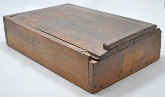 Antique Wooden Large Size Kitchenware Spice Box Original Old Hand Crafted