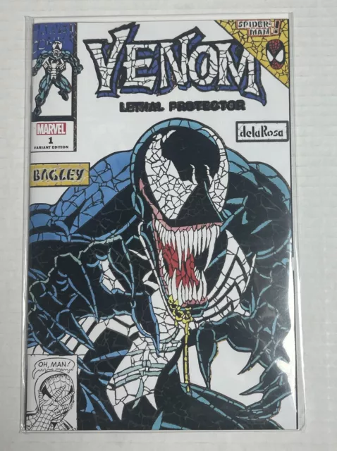 Venom Lethal Protector #1 Shattered Variant "White Error" LTD