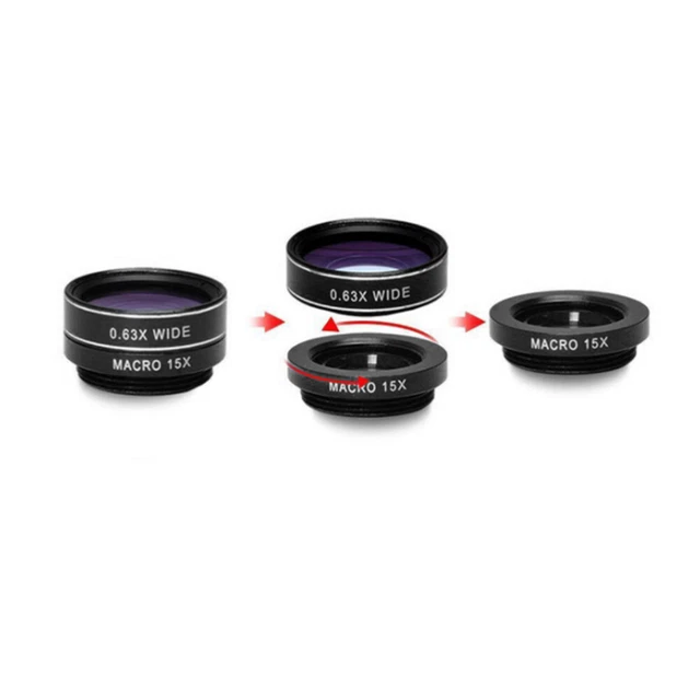 MEMTEQ 8 In 1 Clip On Obiettivo Della Fotocamera Del Telefono Cellulare, Super F - Foto 7