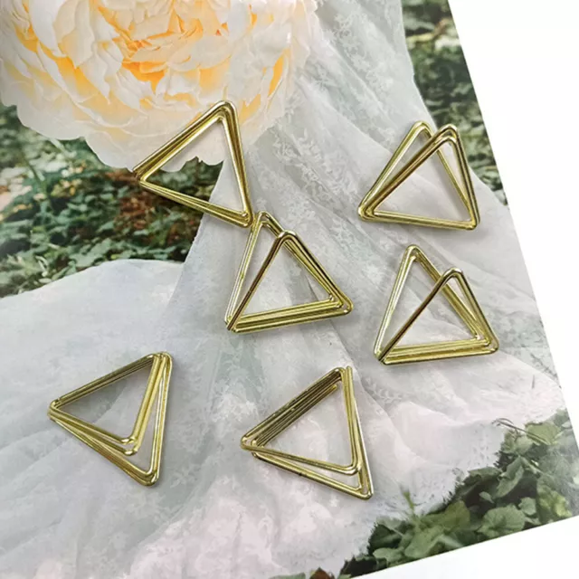 Triangle Shape For Table Place Card Holder Picture Wedding Party Wire Clip