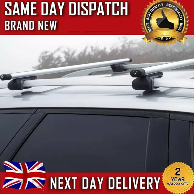 New Universal Aluminium Locking Roof Rack Cross Bars for Sold Flush Rails 120cm