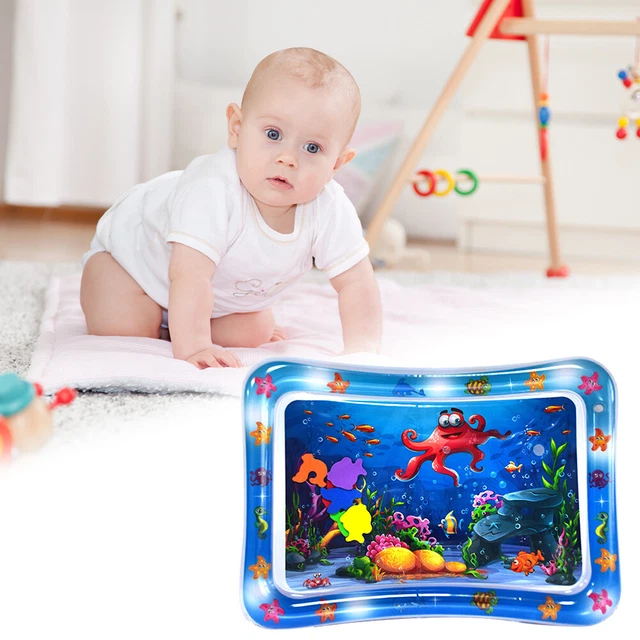 Animal Water Mat PVC Baby Water Play Mat Double Edge for Activity (Octopus)