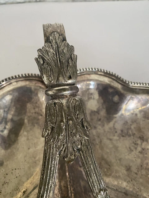 PLAT À HORS-D'OEUVRE ART DÉCO EN MÉTAL ARGENTÉ, 1930s – Galerie Paradis