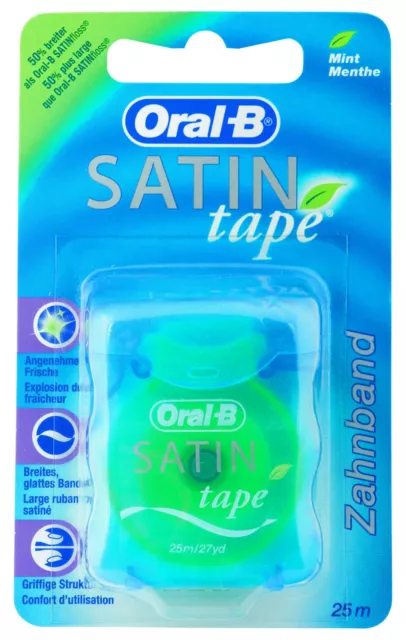 Oral-B Satin Tape Fil Dentaire Menthe 25m